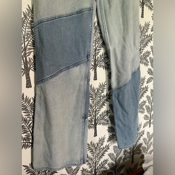 Hollister Patchwork Jeans size 0R Ultra High Rise Dad Jeans - Picture 3 of 6